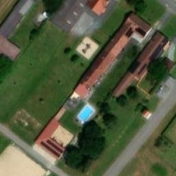Sand Volleyball Court — aerial view
