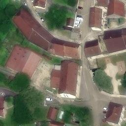 Volleyball Court near Rennes-sur-Loue — aerial view