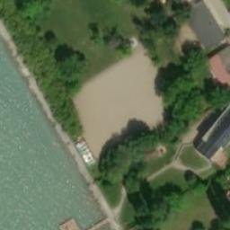 Sand Volleyball Court, Balatonakarattya — aerial view