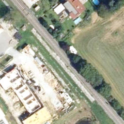 Sand Volleyball Court — aerial view