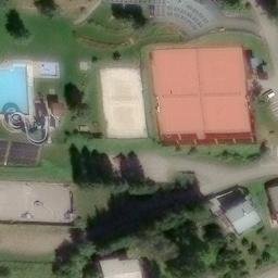 Sand Volleyball Court — aerial view