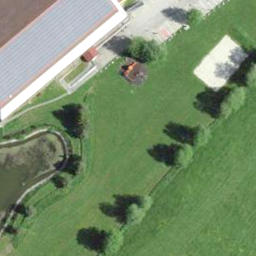 Sand Volleyball Court — aerial view