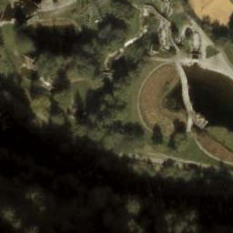 Sand Volleyball Court — aerial view