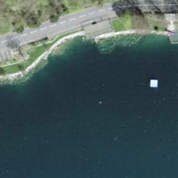 Sand Volleyball Court — aerial view