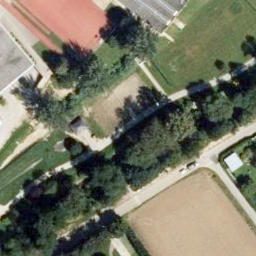 Sand Volleyball Court — aerial view