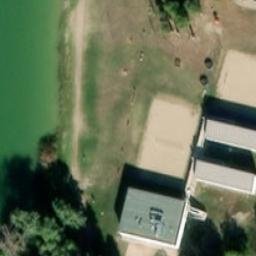 Sand Volleyball Court — aerial view