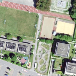 Sand Volleyball Court — aerial view