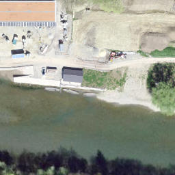 Sand Volleyball Court — aerial view