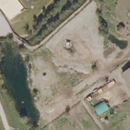 Sand Volleyball Court — aerial view