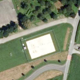 Volleyball Court — aerial view
