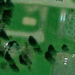 Lac-Delage Beach Volleyball Court — aerial view