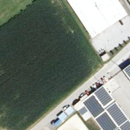 Sand Volleyball Court — aerial view
