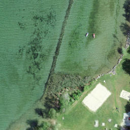 Sand Volleyball Court — aerial view