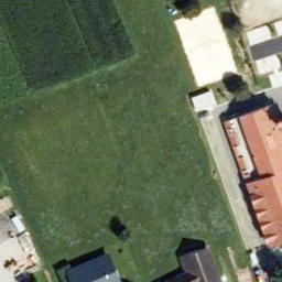 Sand Volleyball Court — aerial view