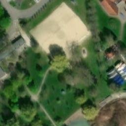 Sand Volleyball Court — aerial view