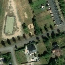 Sand Volleyball Court — aerial view