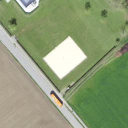 Sand Volleyball Court — aerial view