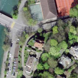 Sand Volleyball Court — aerial view