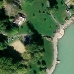 Sand Volleyball Court — aerial view