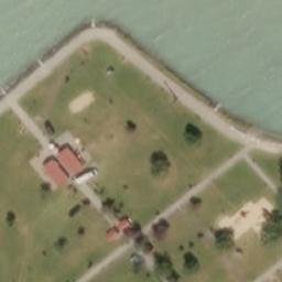 Sand Volleyball Court — aerial view