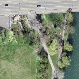 Sand Volleyball Court — aerial view