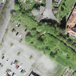 Sand Volleyball Court — aerial view