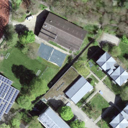 Sand Volleyball Court — aerial view