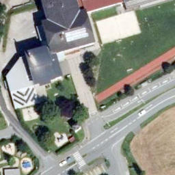 Sand Volleyball Court — aerial view
