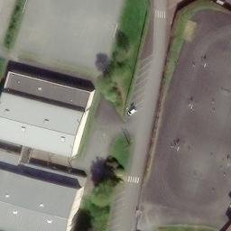 Volleyball Court near Mauléon — aerial view