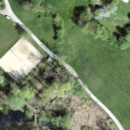 Sand Volleyball Court — aerial view