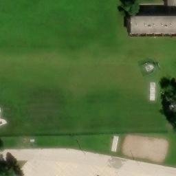 Jamestown Beach Volleyball Court #4 — aerial view