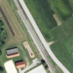 Sand Volleyball Court — aerial view