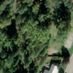 Sand Volleyball Court in Missoula, MT — aerial view