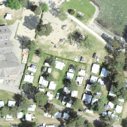 Sand Volleyball Court — aerial view