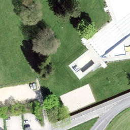 Sand Volleyball Court — aerial view
