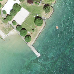 Sand Volleyball Court — aerial view