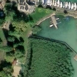 Sand Volleyball Court — aerial view