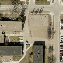 Fargo Beach Volleyball Court #14 — aerial view