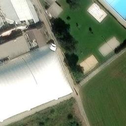 Sand Volleyball Court — aerial view