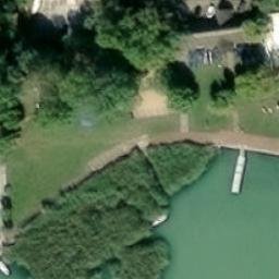 Sand Volleyball Court — aerial view