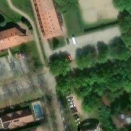 Sand Volleyball Court — aerial view