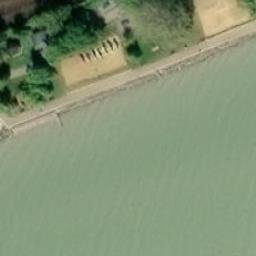 Sand Volleyball Court — aerial view