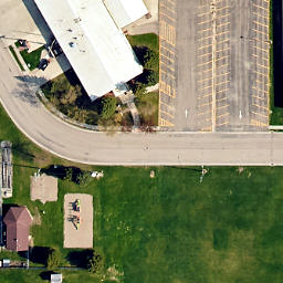 Dilworth Beach Volleyball Court #1 — aerial view