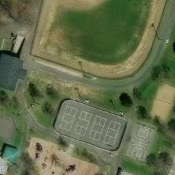 Des Jésuites Beach Volleyball Court #2 — aerial view