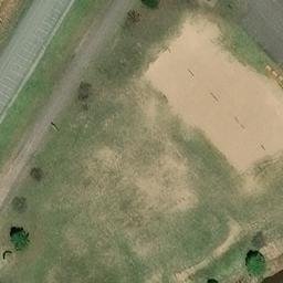 Sand Volleyball Court in Ontonagon, MI — aerial view