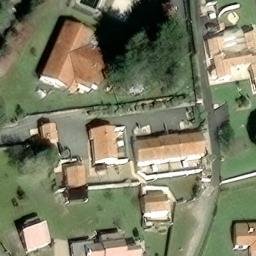 Sand Volleyball Court — aerial view