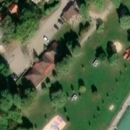 Sand Volleyball Court — aerial view