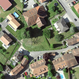 Grass Volleyball Court — aerial view