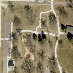 West Fargo Beach Volleyball Court #3 — aerial view