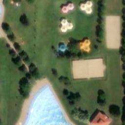 Sand Volleyball Court — aerial view